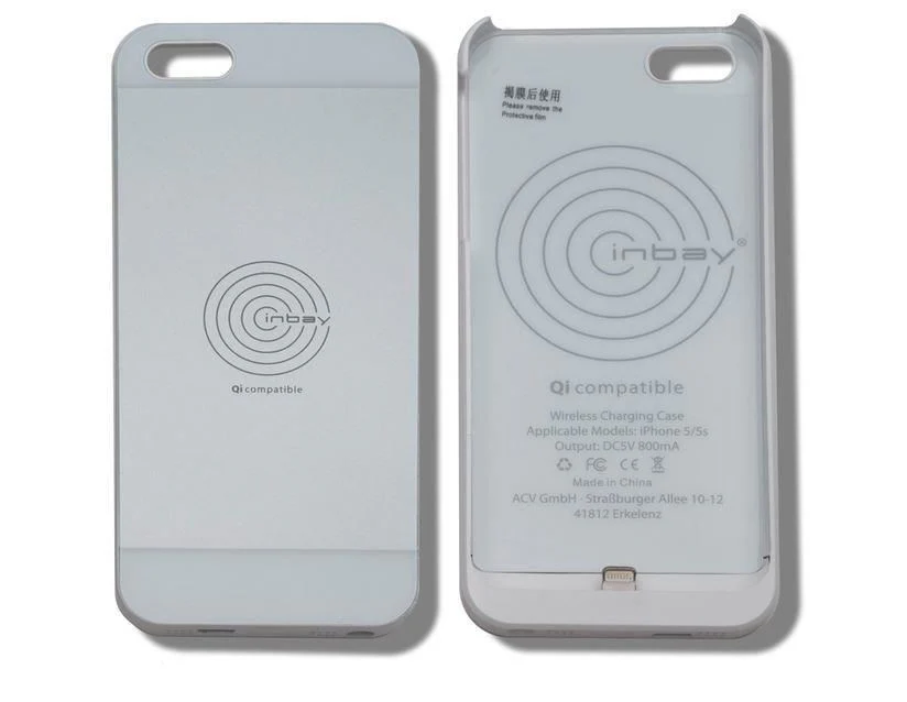 ACV* Custodia con funzione di ricarica wirless integrata per IPhone® 5/5S, bianco - immagine 2